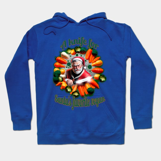 Santa is favorite vegan Hoodie by Quasars Moon